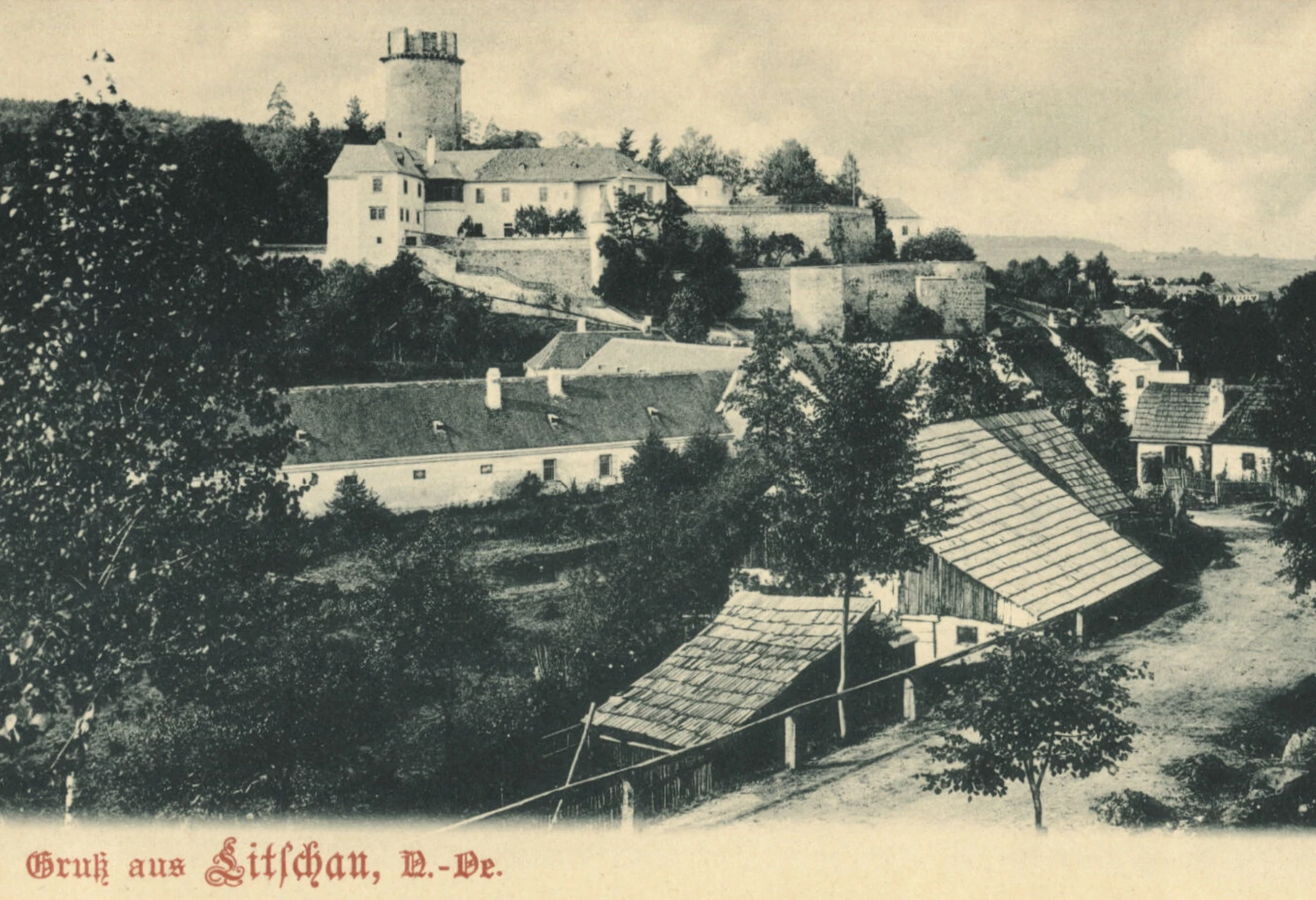 Litschau um 1900, Quelle: ÖNB